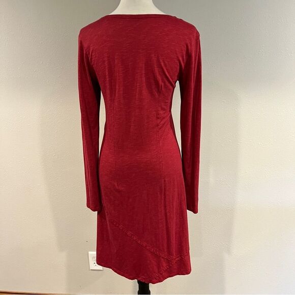 Horny Toad Red Long Sleeve mini Dress size small - Picture 6 of 12
